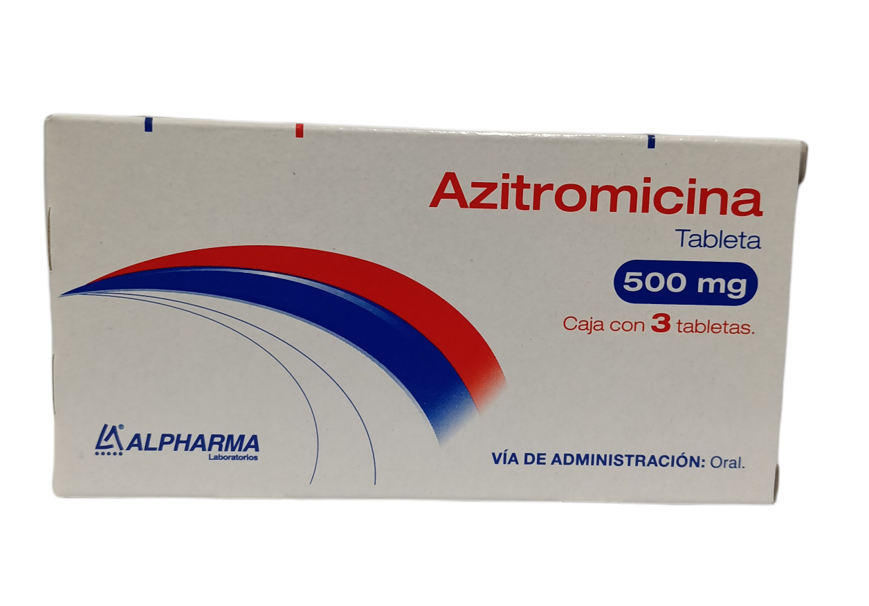 Azitromicina 500mg oral 3 Tabletas
