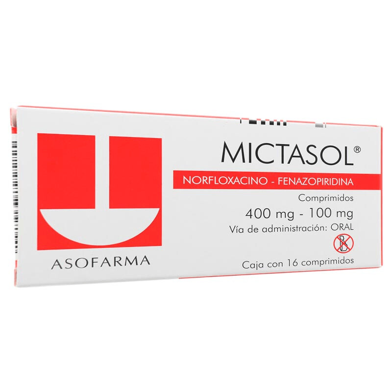 Mictasol 400/100mg oral  16 Tabletas