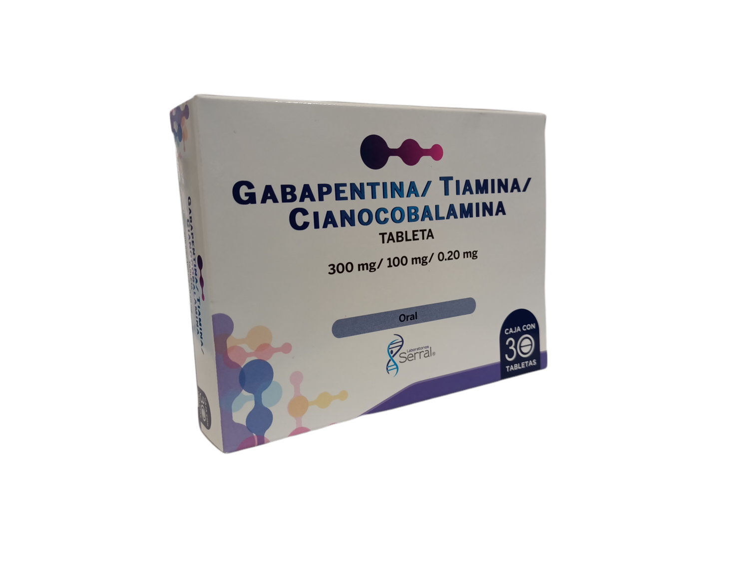 Gabapentina/Tiamina/Cianocobalamina Oral 30T