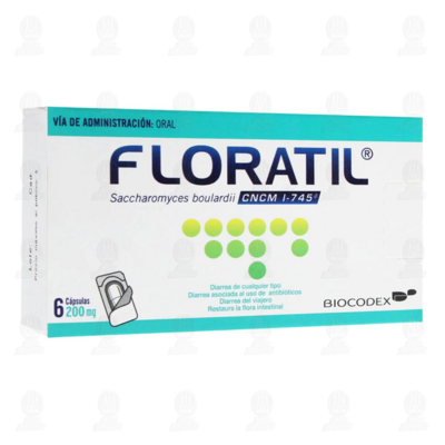 Floratil 200mg oral 6 cápsulas