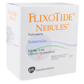 Flixotide Nebules 0.5mg Suspensión Para Nebulización  10 Ampolletas