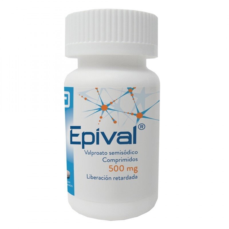 Epival 500mg Oral 30 comprimidos de Liberación Retardada