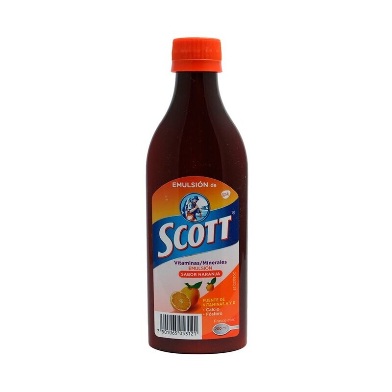 Emulsion Scott Naranja Suspensión Oral 200mL Emulsion Scott Naranja Suspensión Oral 200mL