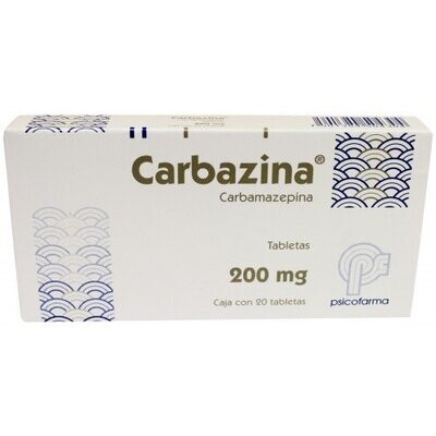 Carbazina 200mg oral 20 tabletas Carbazina 200mg oral 20 tabletas