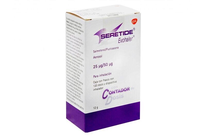 Seretide Evohaler 25/50mcg Inhalador Aerosol 120Dosis Seretide Evohaler 25/50mcg Inhalador Aerosol 120Dosis