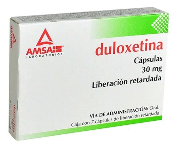 Duloxetina 30mg Liberacion retardada 7 cápsulas