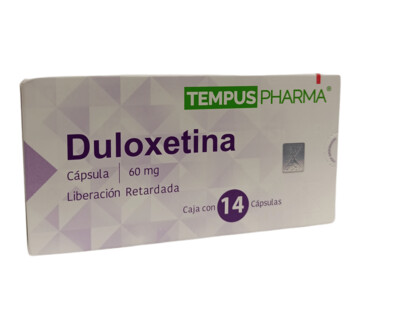 Duloxetina 60mg Liberación retardada 14 cápsulas Duloxetina 60mg Liberación retardada 14 cápsulas