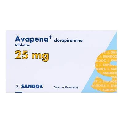 Avapena 25mg Oral 20 Tabletas Avapena 25mg Oral 20 Tabletas