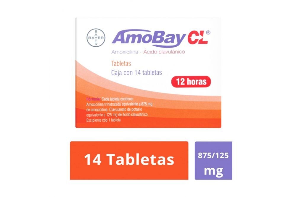 Amobay CL 875/125mg Oral 14 Tabletas