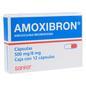 Amoxibron 500mg Oral 12 Cápsulas