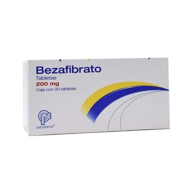 Bezafibrato 200mg Oral 30 Tabletas