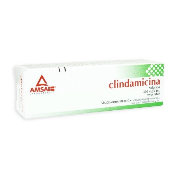 Clindamicina 300mg Solución Inyectable 1 Ampolleta 2mL