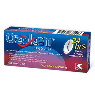 Ozoken 20mg oral 7 cápsulas