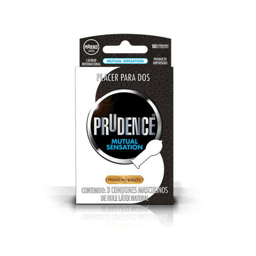 Prudence Mutual Sensation caja con 3 preservativos Prudence Mutual Sensation caja con 3 preservativos