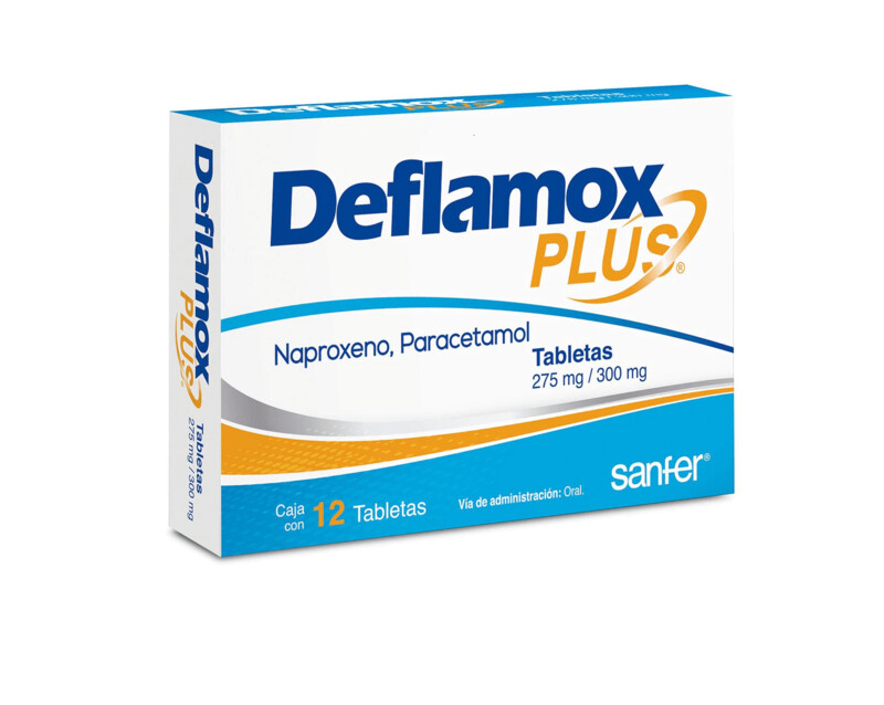 Deflamox Plus oral 12 tabletas Deflamox Plus oral 12 tabletas