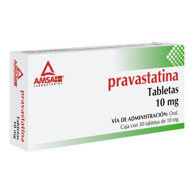 Pravastatina 10mg Oral 30 Tabletas Pravastatina 10mg Oral 30 Tabletas