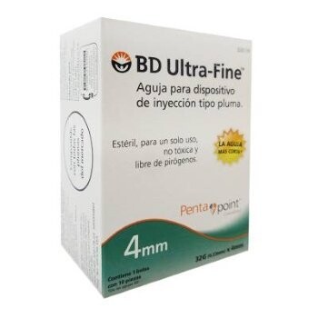 Aguja para insulina BD Ultra-Fine 32G X 4mm 10 piezas