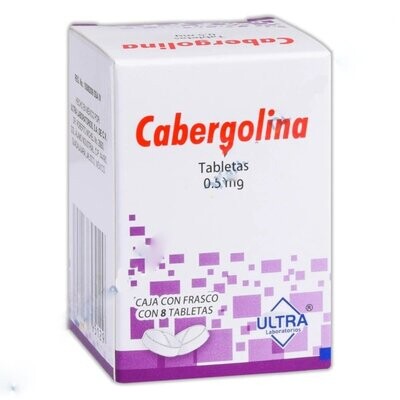 Cabergolina 0.5mg Oral 8 Tabletas