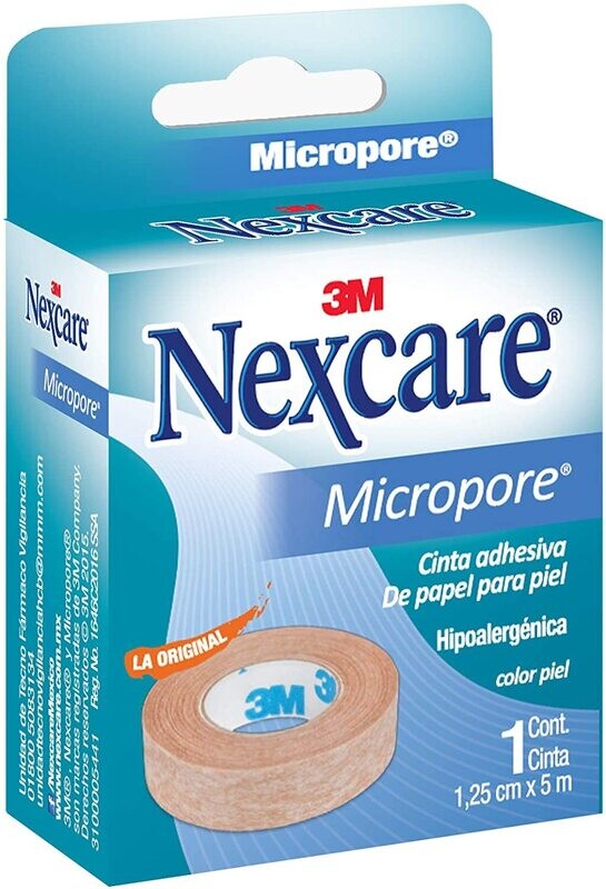Micropore Nexcare Piel 1.25cm x 5m Micropore Nexcare Piel 1.25cm x 5m