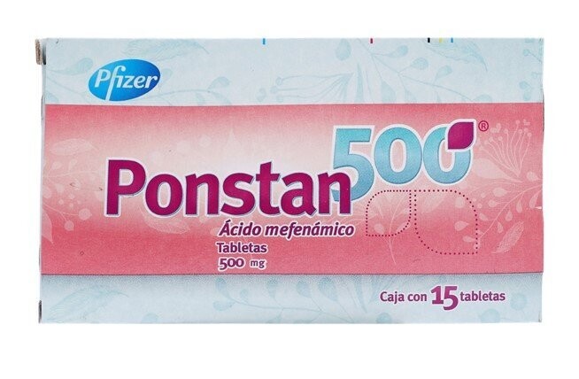 Ponstan500 500mg oral 15 Tabletas