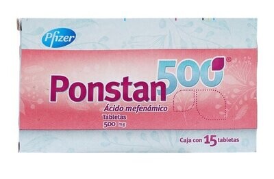 Ponstan500 500mg oral 15 Tabletas Ponstan500 500mg oral 15 Tabletas
