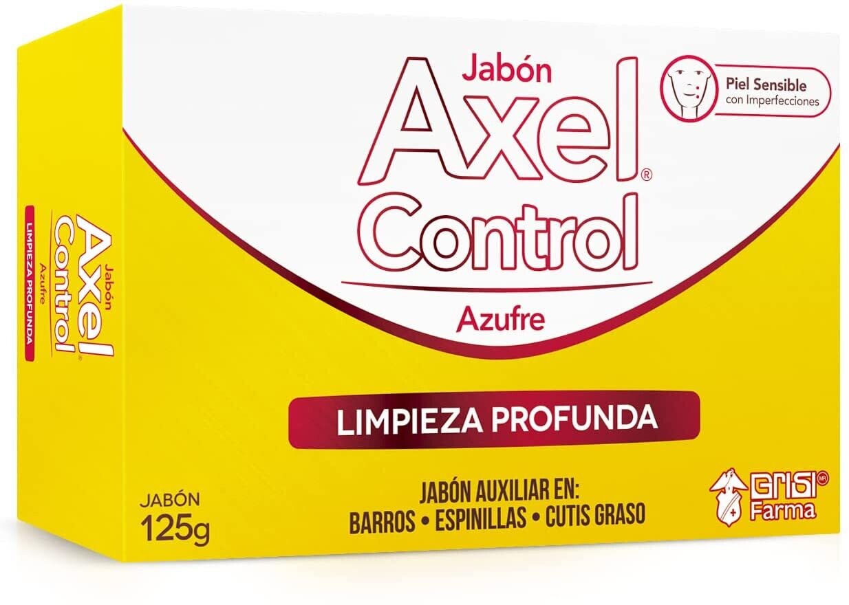 Jabón Axel Control Azufre Cutaneo Grisi 125g