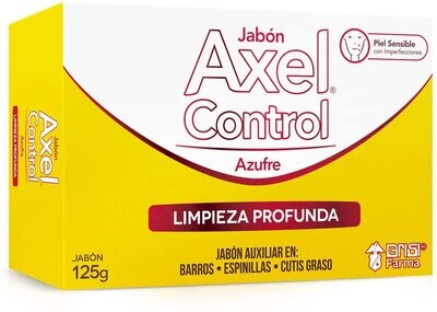 Jabón Axel Control Azufre Cutaneo Grisi 125g