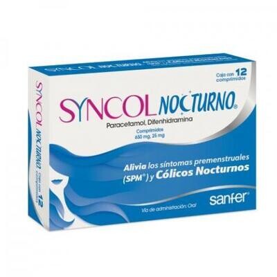Syncol Nocturno Oral 12 Comprimidos Syncol Nocturno Oral 12 Comprimidos