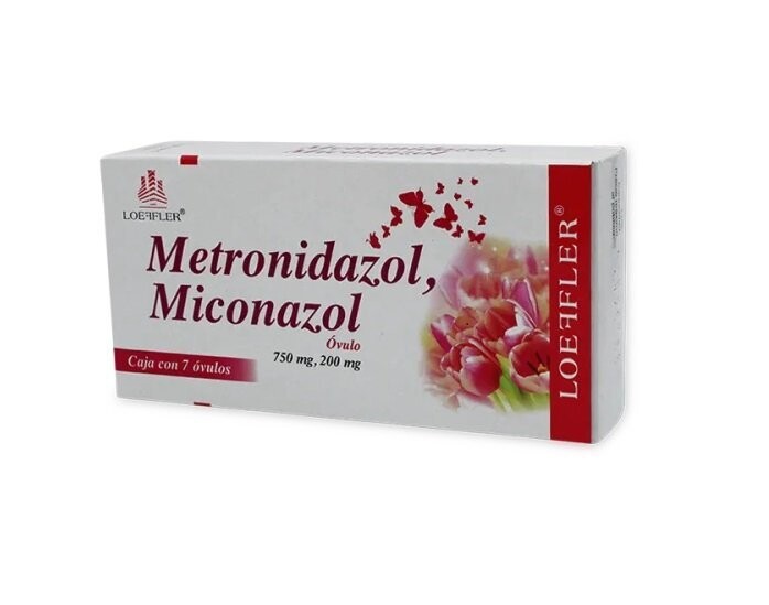 Metronidazol, Miconazol Vaginal 7 Óvulos