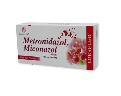 Metronidazol, Miconazol Vaginal 7 Óvulos Metronidazol, Miconazol Vaginal 7 Óvulos