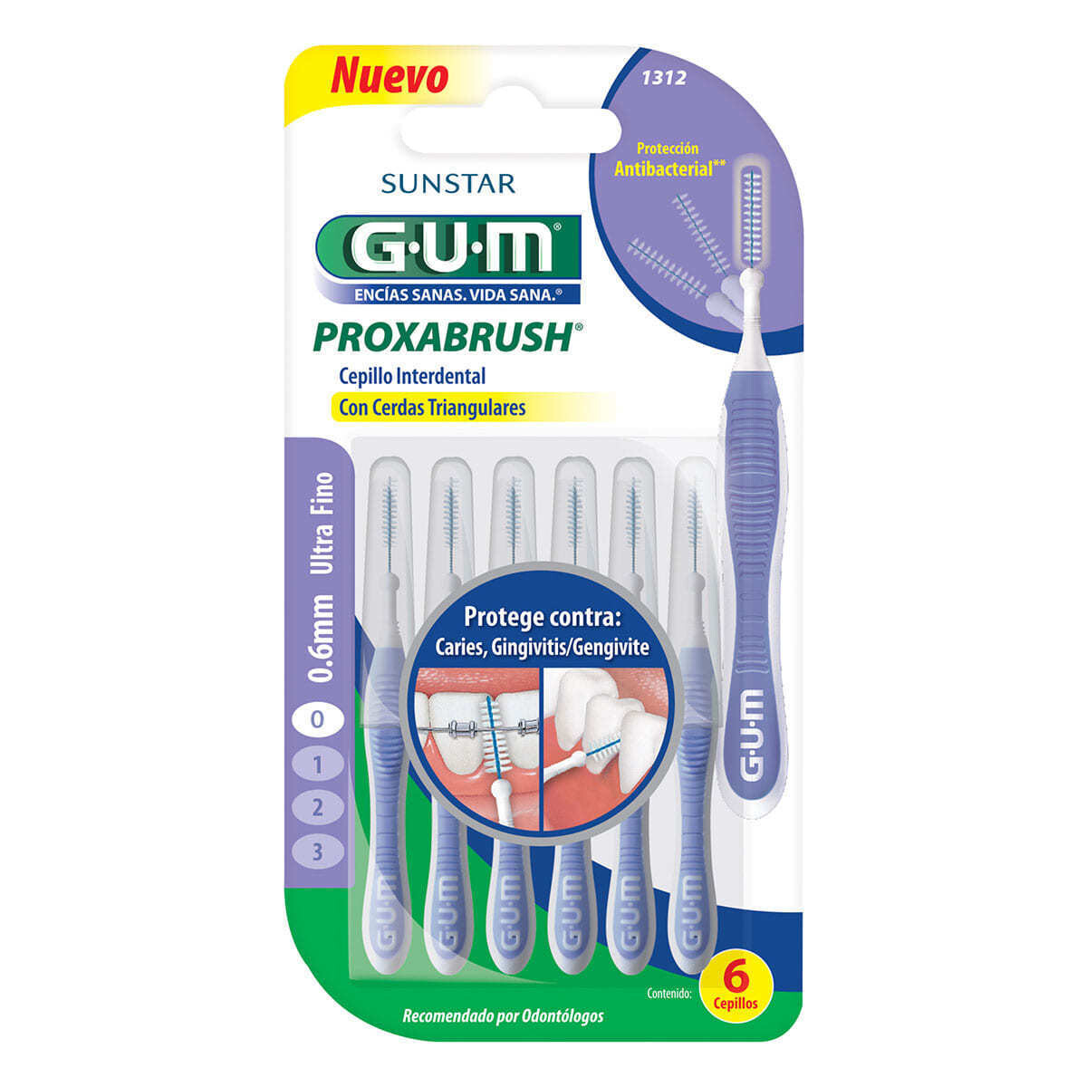 Cepillo Interdental GUM ProxaBrush c6