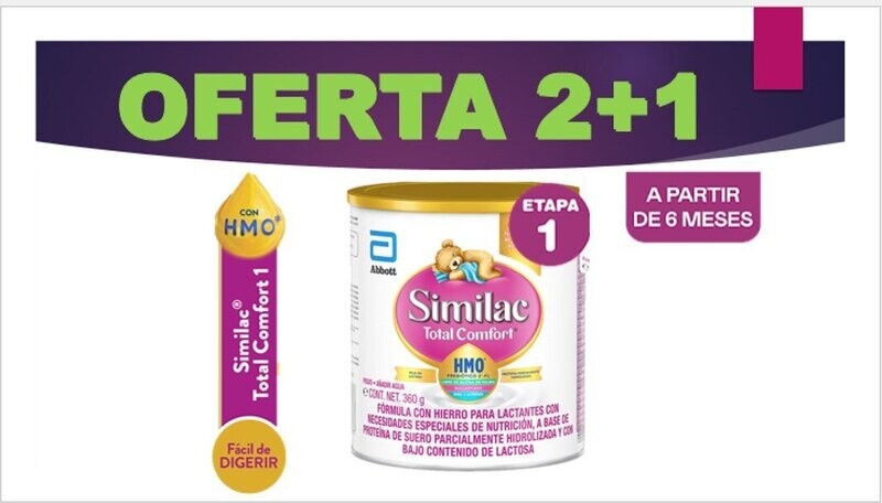 Similac Total Confort 1 para Lactantes de 0 a 12 Meses 375g Similac Total Confort 1 para Lactantes de 0 a 12 Meses 375g