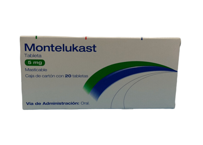 Montelukast 5mg oral 20 Tabletas Montelukast 5mg oral 20 Tabletas