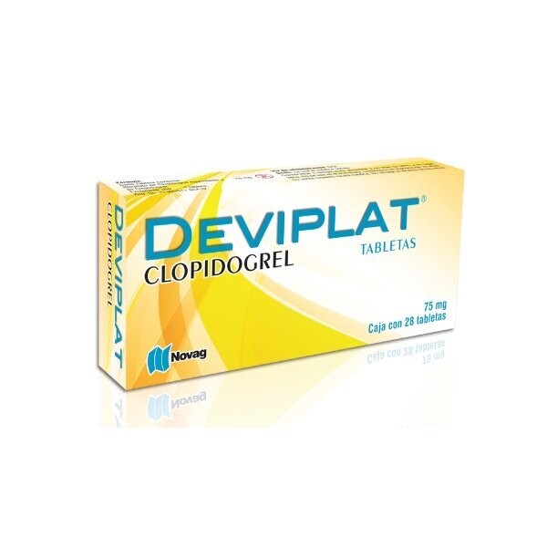 Deviplat 75mg oral 28 tabletas
