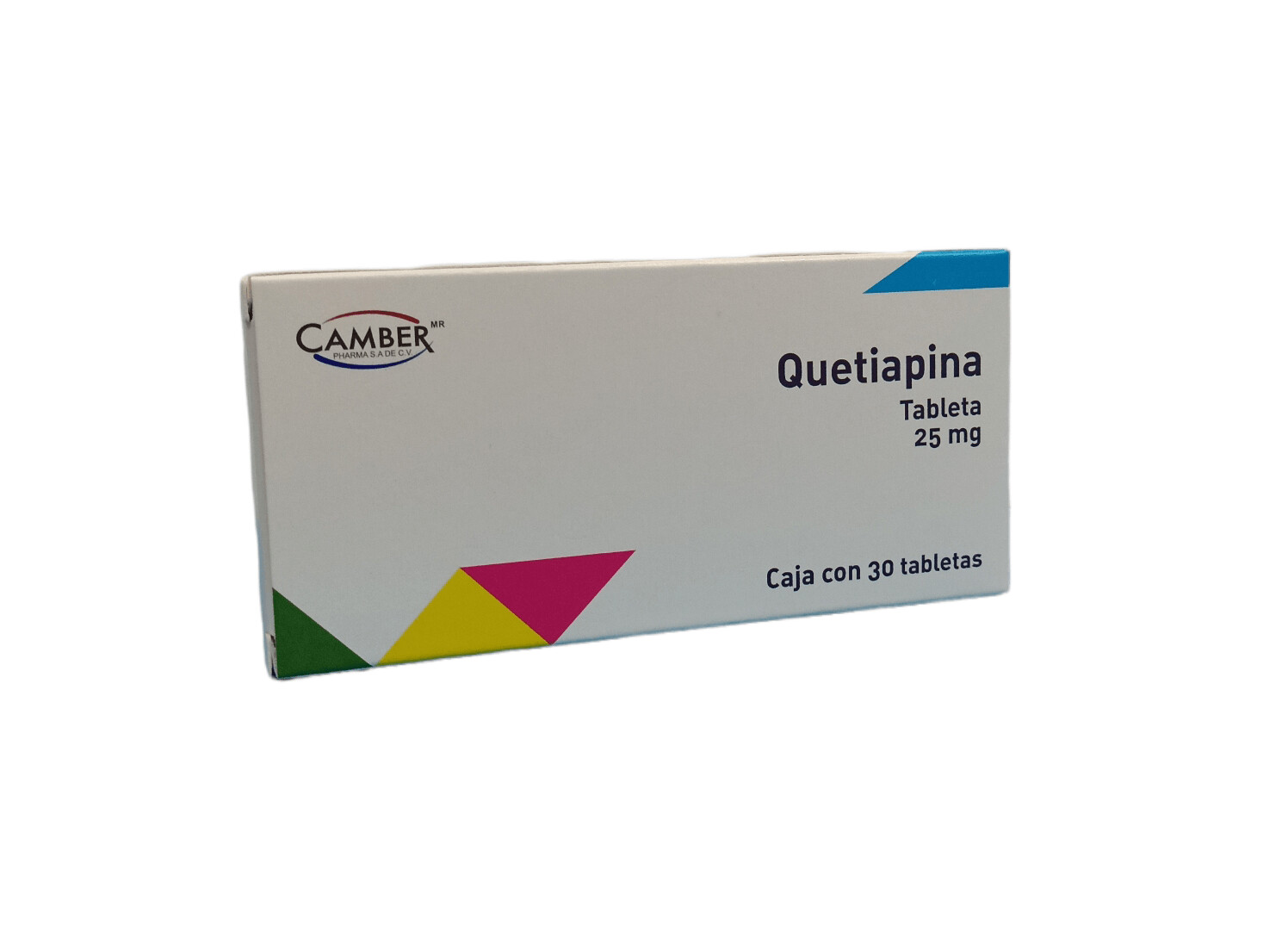 Quetiapina 25mg oral 30 tabletas