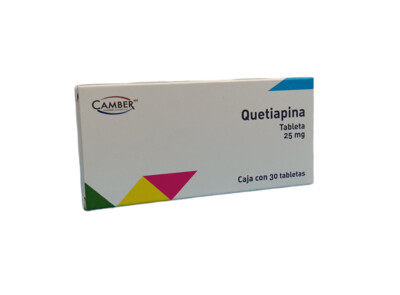 Quetiapina 25mg oral 30 tabletas Quetiapina 25mg oral 30 tabletas