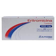 Eritromicina 500mg Oral 20 Tabletas Eritromicina 500mg Oral 20 Tabletas