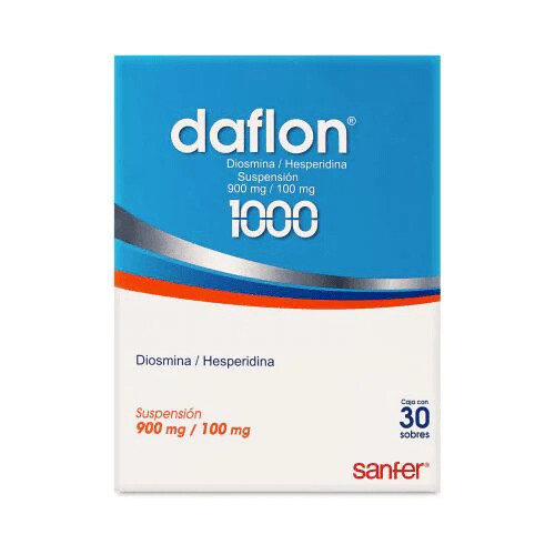 Daflon 1000mg oral 30 Sobres Daflon 1000mg oral 30 Sobres