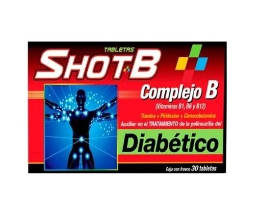 ShotB Diabético oral 30 tabletas
