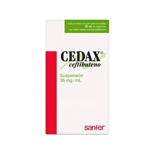 Cedax Suspensión Oral 36mg 60mL Cedax Suspensión Oral 36mg 60mL
