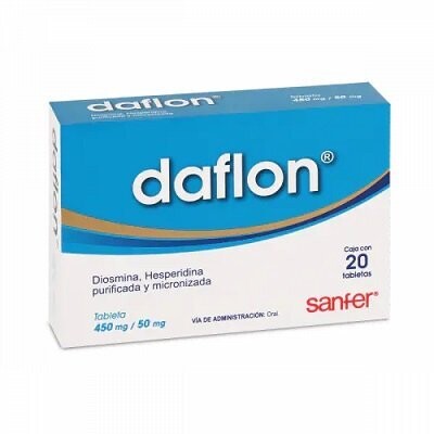 Daflon 500mg oral 20 tabletas Daflon 500mg oral 20 tabletas