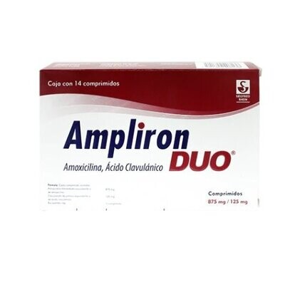 Ampliron Duo 875/125mg Oral 14 Comprimidos