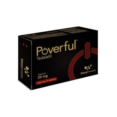 Poverful 20mg oral 1 Tableta Poverful 20mg oral 1 Tableta