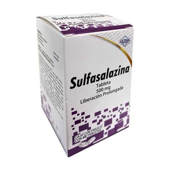 Sulfasalazina 500mg Oral 60 Tabletas de Liberación Prolongada