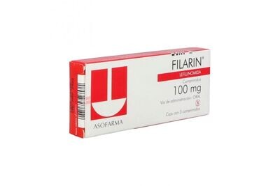 Filarin oral 100mg 3 comprimidos
