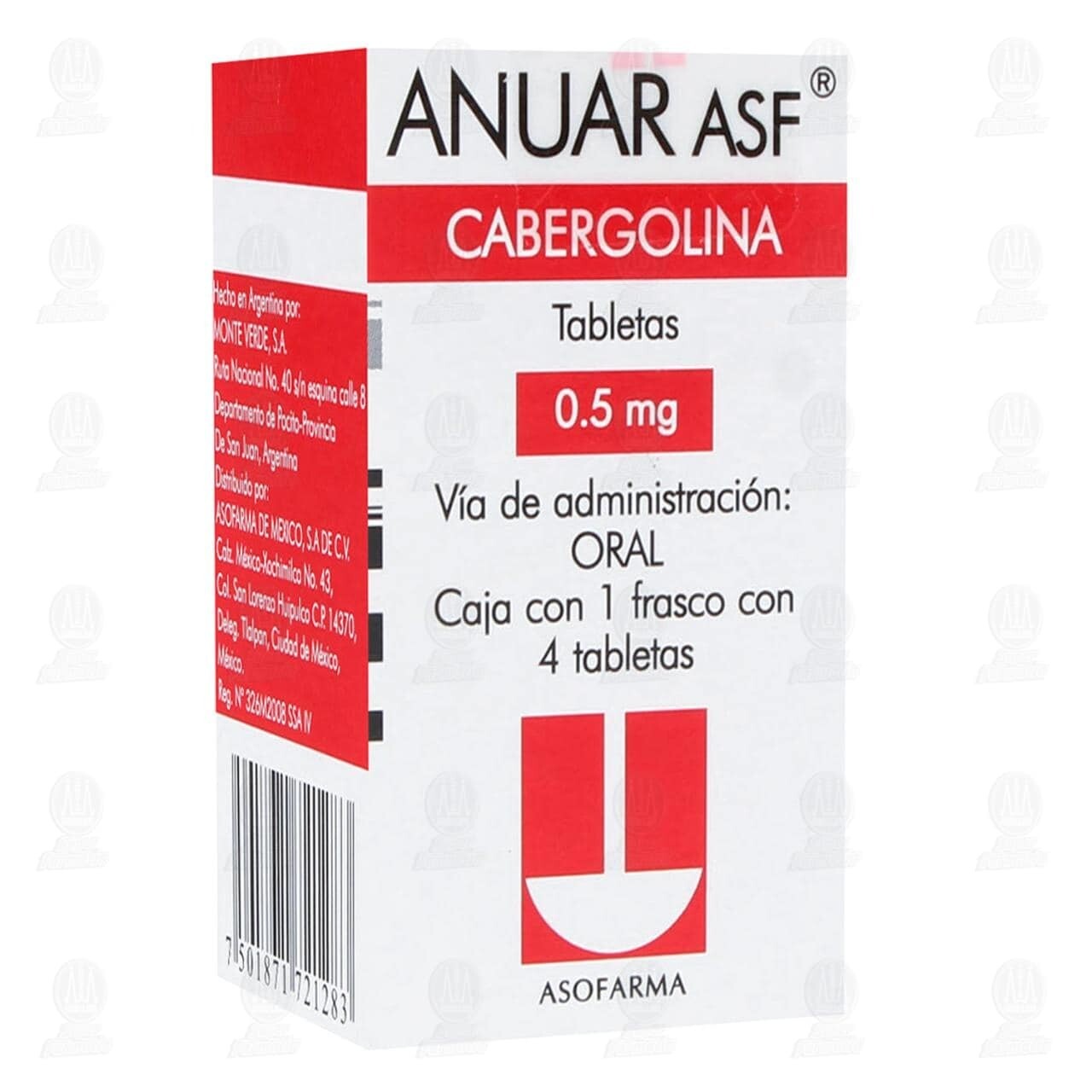 Anuar ASF oral 0.5mg 4 Tabletas