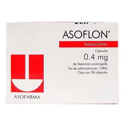 Asoflon 0.4mg oral 30 Cápsulas