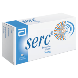 Serc Oral 16mg 30 Tabletas