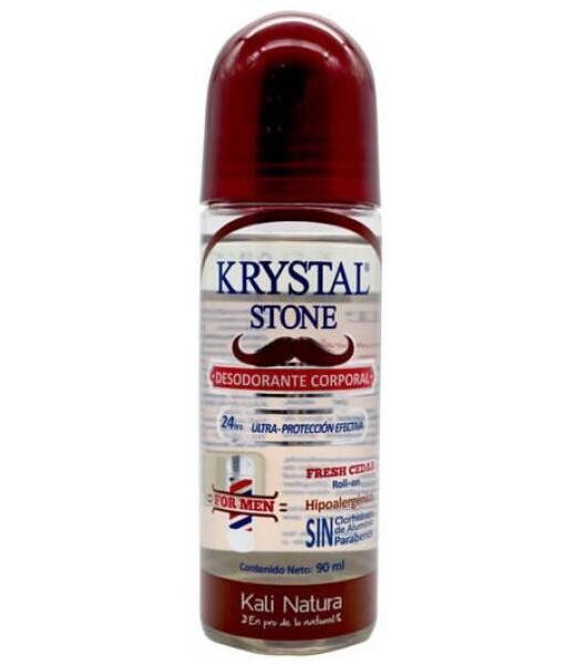 Krystal Stone Desodorante Corporal For Men Fresh Cedar  90mL