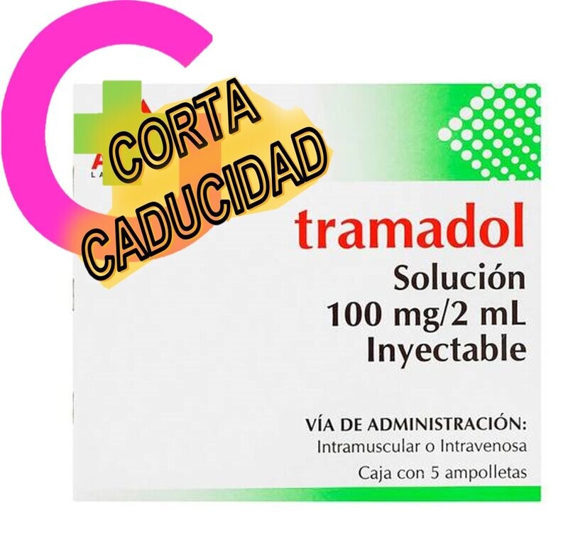 Tramadol 100mg Solución Inyectable 5 Ampolletas Tramadol 100mg Solución Inyectable 5 Ampolletas